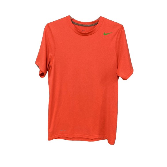 Nike Dri-Fit‎ Mens Orange T-Shirt Athletic Shirt Size Small - Picture 1 of 9